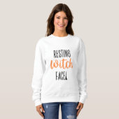 Resting Witch Face Halloween Shirt (Voorkant volledig)