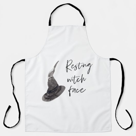 Resting Witch Face | Happy Halloween | Fun Quote | Schort (Voorkant)