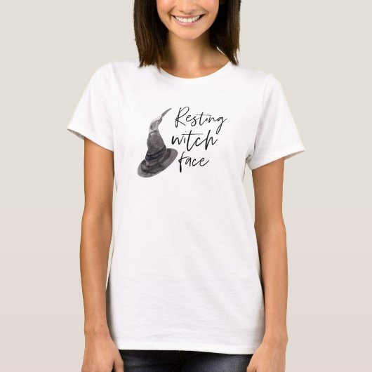 Resting Witch Face | Happy Halloween | Fun Quote | T-shirt (Voorkant)