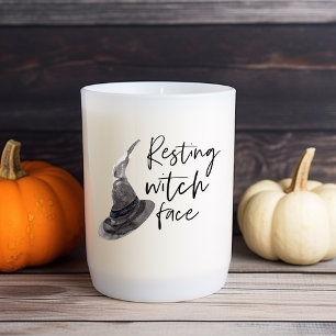 Resting Witch Face Happy Halloween Fun Quote Vierkante Sticker
