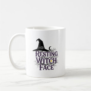 Resting Witch Face Mok - Schattigee Gotische Hallo