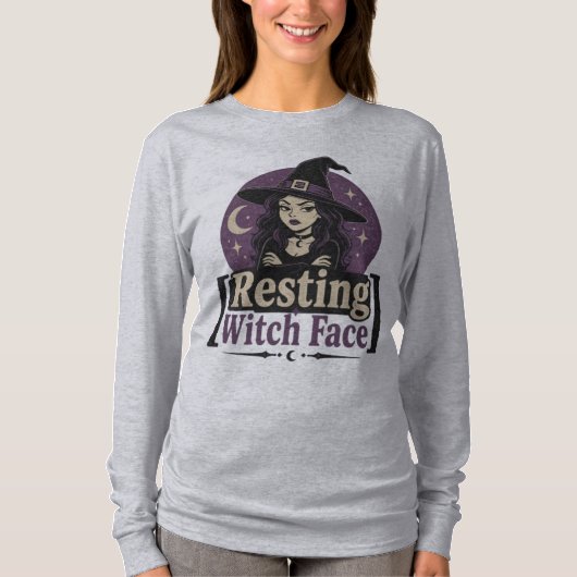 Resting Witch Face T-shirt (Devant)