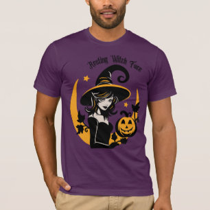 Resting Witch Face T-Shirt – Stijlvol Halloween Wi