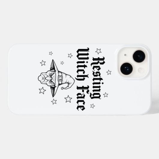 Resting Witch Face Telefoonhoesje - Gothic Hallowe Case-Mate iPhone Case (Achterkant (horizontaal))