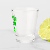 Resting Zombie Face - Funny Halloween 2022 Shot Glas (Rechts)