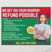 Restitutie belastingvoorbereiding (preparer) flyer (Achterkant)