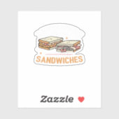 Restjes zijn voor stoppers broodjes essentieel sticker (Vel)