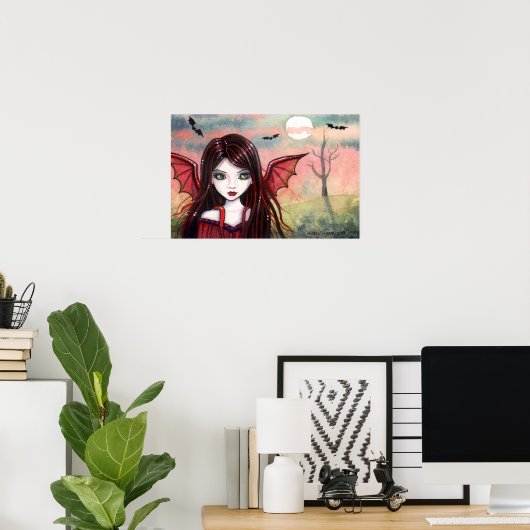 Restless Dusk Vampire Poster by Molly Harrison (Bureau à domicile)