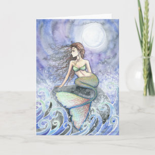Restless Tide Mermaid Wenskaart Kaart