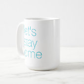 Restons à la maison Aqua Coffee Mug (Devant gauche)