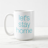 Restons à la maison Aqua Coffee Mug (Gauche)