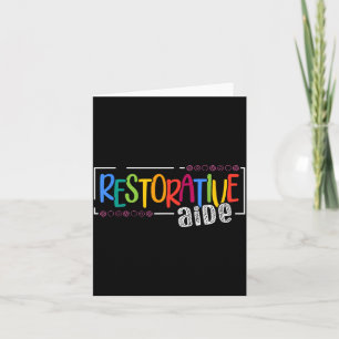 Restorative Aide Designs Unisex-Volwassenen Zwart Kaart