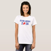 Restore America Dames T-shirt met korte mouwen (Voorkant volledig)