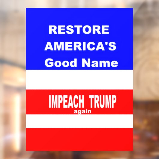 Restore  raamsticker (Vel 2)