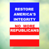 Restore  raamsticker (Vel 3)