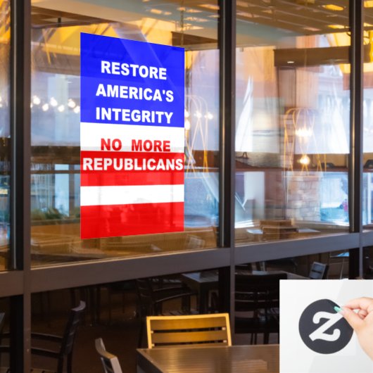 Restore  raamsticker (Restaurant Raam)