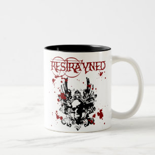 Restrayde Logo BloodSplatter Tweekleurige Koffiemok