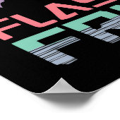 Restro Halloween-patroon | jaren '80 Poster (Hoek)