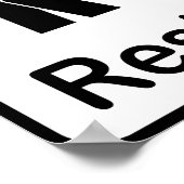 Restrooms Sign Poster (Hoek)