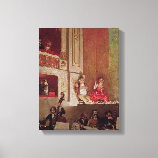 Resultaten in het theater des Varietes, c.1885 Canvas Afdruk (Voorkant)