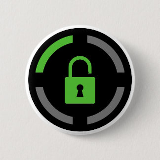 Resultaten niet vergrendeld ronde button 5,7 cm