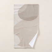 Résumé Abstrait Beige Neutre de Luxe (Serviette à main)