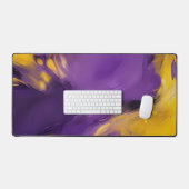 Résumé abstrait violet et or (Clavier et souris)