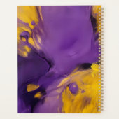 Résumé abstrait violet et or (Dos)