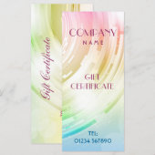 Résumé Carte en rack/certificat cadeau de concepti (Devant / Derrière)