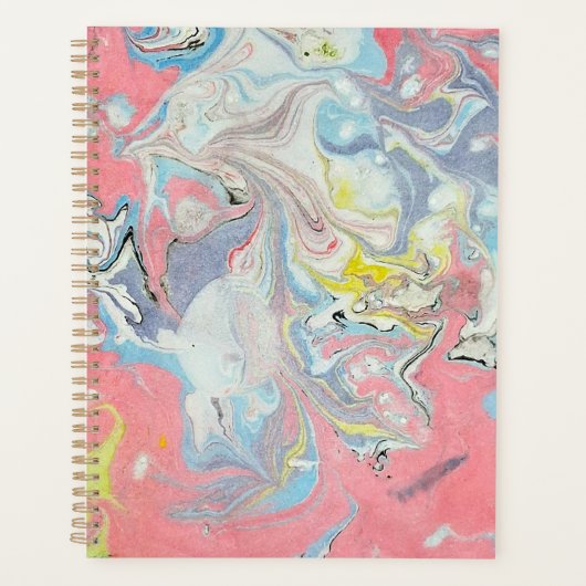 Résumé Ebru Marbrure à l'eau Pastel (Devant)