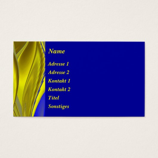 Résumé en or blau - gelée (Devant)