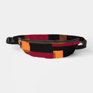 Résumé géométrique Rouge Orange Brown Noir