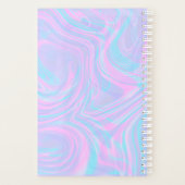 Résumé Marbre Rose Abstrait 2021 Violet Turquoise  (Dos)