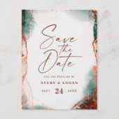 Résumé Mariage d'automne en terre cuite, carte de  (Devant)