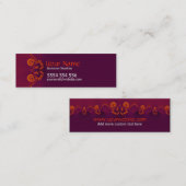 Résumé mini Carte de visite (Devant / Derrière)