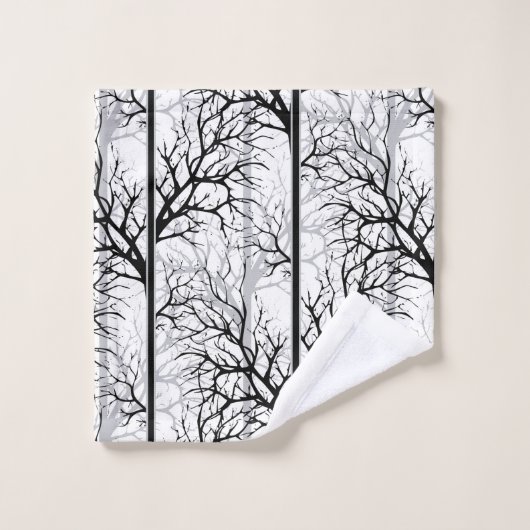 Résumé noir et blanc (Gant de toilette)