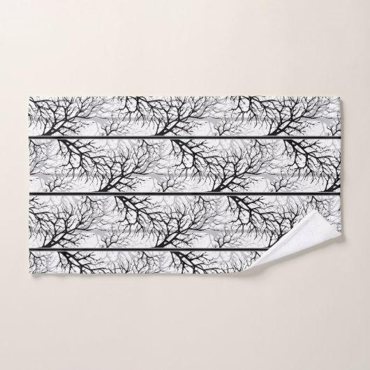 Résumé noir et blanc (Serviette à main)