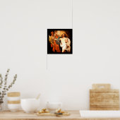 Resurrected Christ Gazing Upward Poster (Keuken)