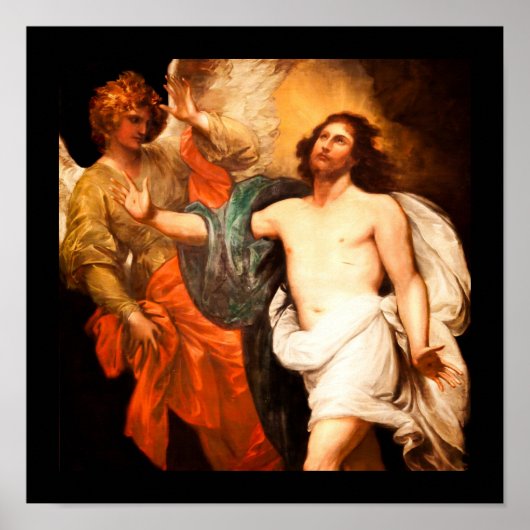 Resurrected Christ Gazing Upward Poster (Voorkant)