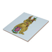 Resurrection Bunny Ceramic Foto Tegel Tegeltje (Zijkant)