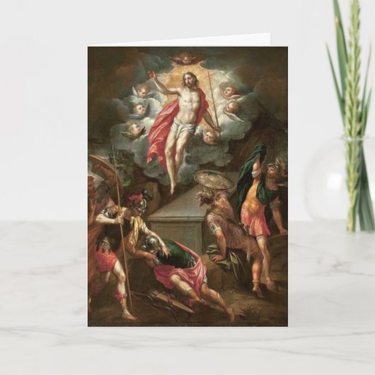 Résurrection de la carte de voeux du Christ, carte (Devant)