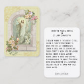 Résurrection de Pâques Cartes saintes avec prière  (Devant / Derrière)