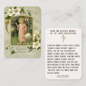 Résurrection de Pâques Cartes saintes Prière pasca (Devant / Derrière)