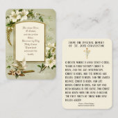 Résurrection de Pâques Cartes saintes Prière pasch (Devant / Derrière)