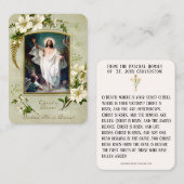 Résurrection de Pâques Cartes saintes Prière pasch (Devant / Derrière)