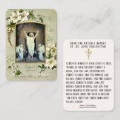 Résurrection de Pâques Cartes saintes Prière pasch (Devant / Derrière)