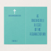 RESURRECTION JOUR/PÂQUES +++Carte pliée (Outside Unfolded)
