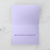 Résurrection Mot de Pâques Cloud Carte de vacances (Intérieur)