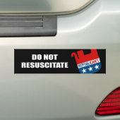Resuscitate niet bumpersticker (Op auto)