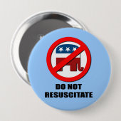 Resuscitate niet ronde button 4,0 cm (Voorkant /achterkant)